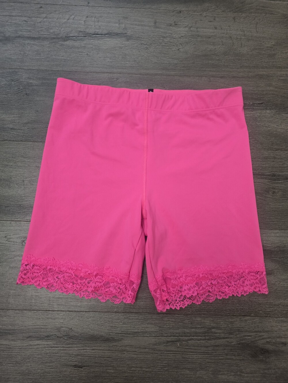 Savage X Fenty Lace Race High-Waist Bike Short Pink Palace Size XL - Picture 3 of 11